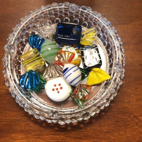 Vintage Art Glass candy 7 unique pieces glass art - Picture 7 of 9